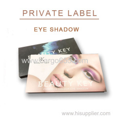 Makeup eye shadow private label shimmer and glitter eyeshadow palette