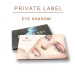 Makeup eye shadow private label shimmer and glitter eyeshadow palette