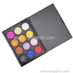 12 Glitter Colors Eye shadow Palette Makeup Beauty Long Lasting Easily Use