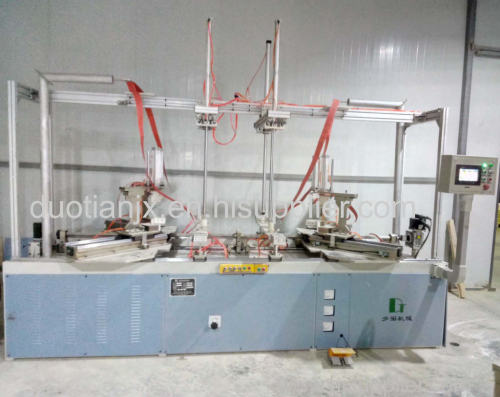High frequency wooden door frame assembly machine