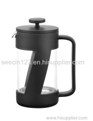 Guangdong B095 Borosolicate glass French press Coffee and Tea maker Plastic coffee plunger OEM Manufacture