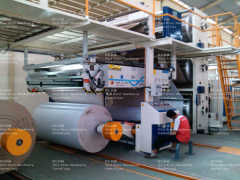 2200m width Corrugated Cardboard carton box production line manufacturing machines Corrugator