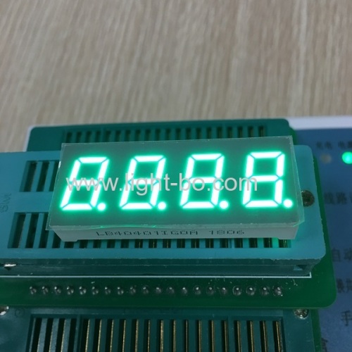 Low current ultra blue common anode 0.4  4 digit 7 segment led display for temperature indicator