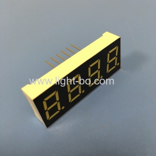 Good consistency ultra bright white 4 digit 7 segment led display 0.4 common anode for STB