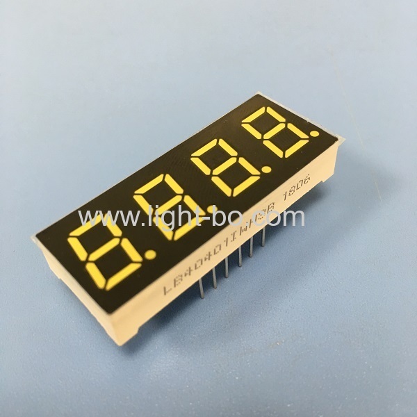 Good consistency ultra bright white 4 digit 7 segment led display 0.4" common anode for Instrument Panel