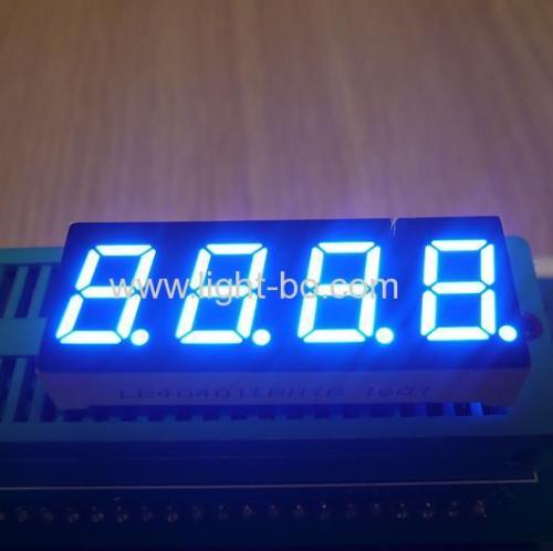 Low current ultra blue common anode 0.4 4 digit 7 segment led display for temperature indicator