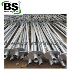 Popular earth steel helical anchor or pile with high strength