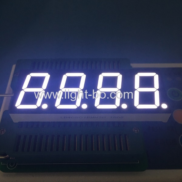 display a led a 7 segmenti a 7 segmenti con anodo comune bianco ultra luminoso a 4 cifre da 0,8 pollici (20,4 mm) per cruscotto