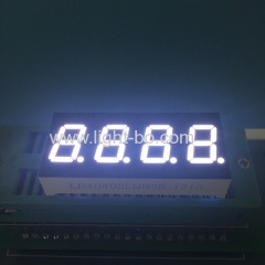 Four Digit 0.4inch ultra white seven segment led display common cathode for temperature indicator