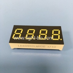 Four Digit 0.4inch ultra white seven segment led display common cathode for temperature indicator