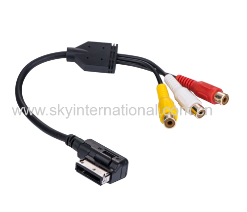 For Audi New AMI MMI 3RCA PHONO Audio Cable 4F0051510AA