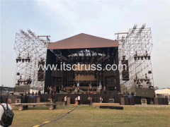 Truss System with Steel Ringlock Scaffolding and Stage