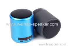 2018 new design portable mini bluetooth speakers with display usb tf card fm radio