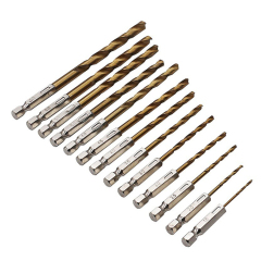 Hex shank twist drill bit