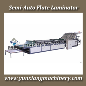 Semi Flute Laminator Machine