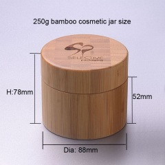 Natural package bamboo cream jar