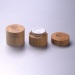 Bamboo container cosmetic package cream jar