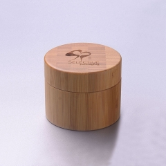 empty 100g wooden/bamboo PP plastic cream jar
