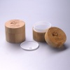 250g big capacity bamboo PP plastic face cream jar