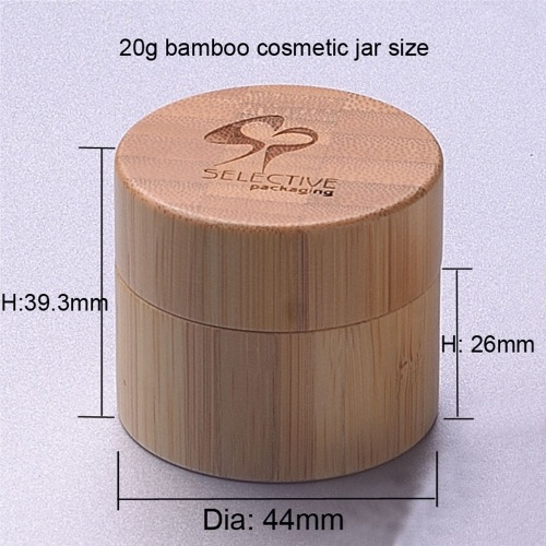 natural bamboo personal care cream jar cosmetic package 5g 15g 20g 30g 50g 100g 150g with pp inner jar bamboo jar