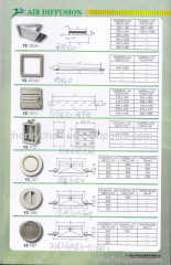 Aliuminum air diffuser suqare and round