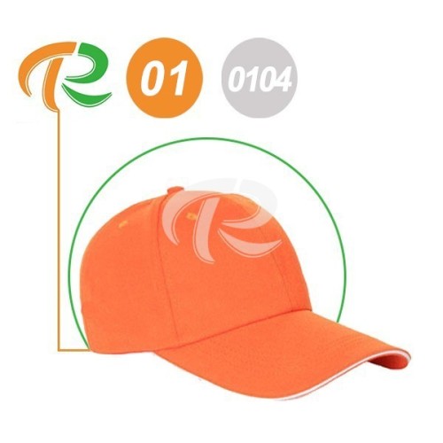 Pro Sandwich Cap with Piping on Visor