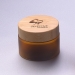 150g amber pet plastic jar for cosmetic with bamboo cap cosmetic jars with lids