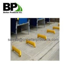 Yellow Square Steel Bollard Post