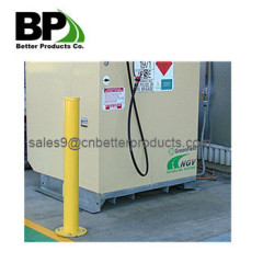 Yellow Steel Pipe Safety Bollard