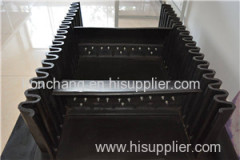 Corrugated/wave-shaped apron 4 ply rubber conveyor belting