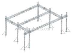 24x24x12m Giant Flat Roof 8 Tower Lighting Truss System