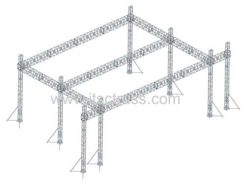 Heavy Duty Aluminum Truss Flat Roof with Soundwings System