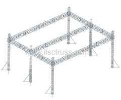 24x24x12m Giant Flat Roof 8 Tower Lighting Truss System