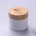 50g white pp jar with bamboo lid face cream container 50ml plastic containers