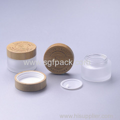 We can deliver goods within 10 days of the sales promotion order 50g frosted glass cream jar with child resistant cap