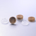 5g frosted glass jar with bamboo cap