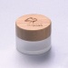 15g frosted glass jar with bamboo cap