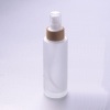 100ml frosted glass bottle with babmoo pump