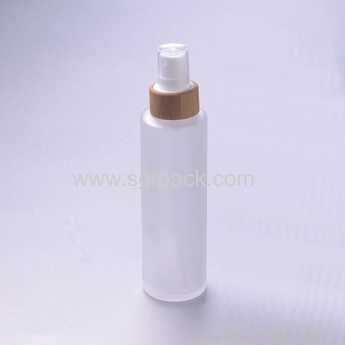 120ml frosted glass bottle with babmoo spray lotion bottle cosmetic packaging