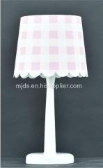 Gingham Shade Kid's Table Lamp
