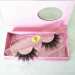 Lighter and Softer human hair private label chemical fiber false 3D synthetic eyelash