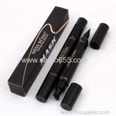 Waterproof Eye Liner Black Color with Stamp Beauty Eye Pencil