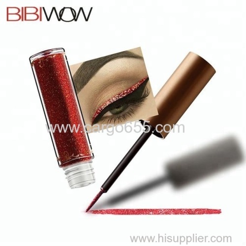 Wholesale long-lasting waterproof cosmetic glitter liquid eyeliner