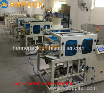 hennopack mpk-30k high speed case folder and bottom sealer machine