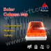 Safety strobe signal solar solumn cap