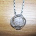 925 Sterling Silver 11mm Pave Diamond Infinity Pendant Necklace
