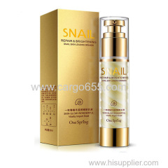 Private label one spring snail extract moisturizing moist tender skin face cream lotion for skin care
