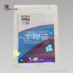 Custom Logo Holographic Pouches for Event Badge