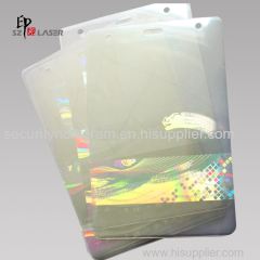 Custom Transparent ID Card Hologram Pouch