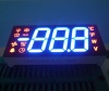 Customized multi-colour triple digit 7 segment led display common anode for Refrigerator